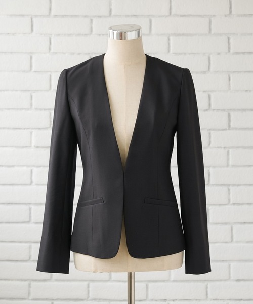 Diable baiser（ディアブルベーゼ）の「リネンライク軽やかジャケット+パンツ2点セットスーツ（セットアップ・レディース・ブラック・LL/LARGE/MEDIUM）」の17枚目の写真