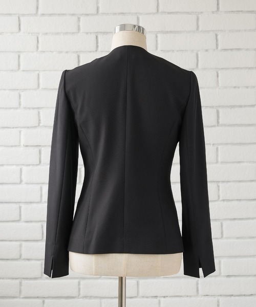 Diable baiser（ディアブルベーゼ）の「リネンライク軽やかジャケット+パンツ2点セットスーツ（セットアップ・レディース・ブラック・LL/LARGE/MEDIUM）」の16枚目の写真