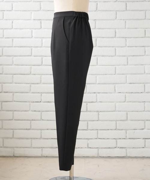 Diable baiser（ディアブルベーゼ）の「リネンライク軽やかジャケット+パンツ2点セットスーツ（セットアップ・レディース・ブラック・LL/LARGE/MEDIUM）」の12枚目の写真