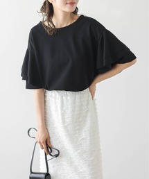 ラッフル袖プルオーバー