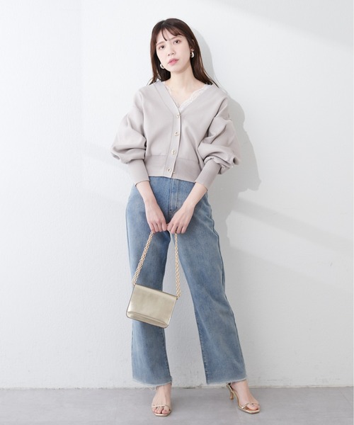natural couture(ナチュラルクチュール)の「前後2WAY総レースインナー(キャミソール・レディース・ピンクベージュ/グレイッシュベージュ/ブラック/オフホワイト・FREE)」の8枚目の写真