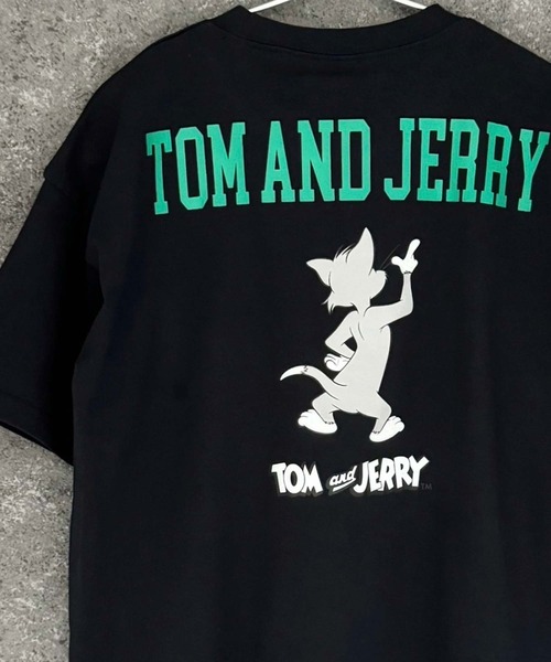 Tom&Jerry(トムアンドジェリー)の「TOM&JERRY トム&ジェリー オーバーサイズ 半袖Tシャツ(Tシャツ/カットソー・メンズ・ダークグリーン/オレンジ/モカ/杢グレー/ホワイト系2/ホワイト系1/ホワイト系/オフホワイト/ネイビー/ネイビー系/ダークグリーン系/チャコール/グレー系/ブラック系/ベージュ/ブラック・L/M/XL)」の6枚目の写真