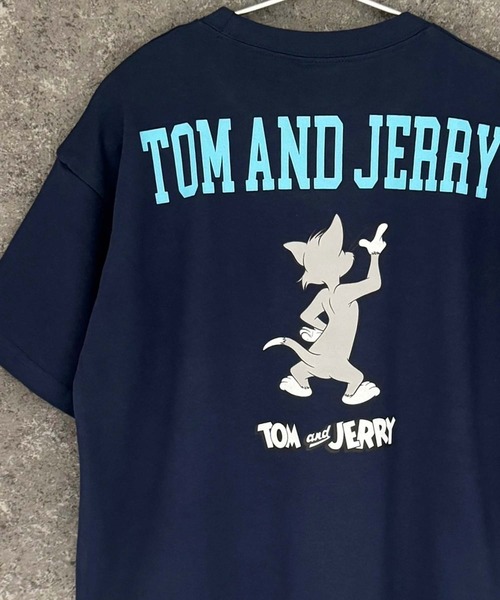 Tom&Jerry(トムアンドジェリー)の「TOM&JERRY トム&ジェリー オーバーサイズ 半袖Tシャツ(Tシャツ/カットソー・メンズ・ダークグリーン/オレンジ/モカ/杢グレー/ホワイト系2/ホワイト系1/ホワイト系/オフホワイト/ネイビー/ネイビー系/ダークグリーン系/チャコール/グレー系/ブラック系/ベージュ/ブラック・L/M/XL)」の15枚目の写真
