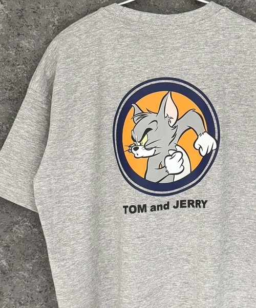 Tom&Jerry(トムアンドジェリー)の「TOM&JERRY トム&ジェリー オーバーサイズ 半袖Tシャツ(Tシャツ/カットソー・メンズ・ダークグリーン/オレンジ/モカ/杢グレー/ホワイト系2/ホワイト系1/ホワイト系/オフホワイト/ネイビー/ネイビー系/ダークグリーン系/チャコール/グレー系/ブラック系/ベージュ/ブラック・L/M/XL)」の7枚目の写真