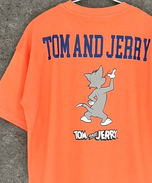 Tom&Jerry(トムアンドジェリー)の「TOM&JERRY トム&ジェリー オーバーサイズ 半袖Tシャツ(Tシャツ/カットソー・メンズ・ダークグリーン/オレンジ/モカ/杢グレー/ホワイト系2/ホワイト系1/ホワイト系/オフホワイト/ネイビー/ネイビー系/ダークグリーン系/チャコール/グレー系/ブラック系/ベージュ/ブラック・L/M/XL)」の16枚目の写真