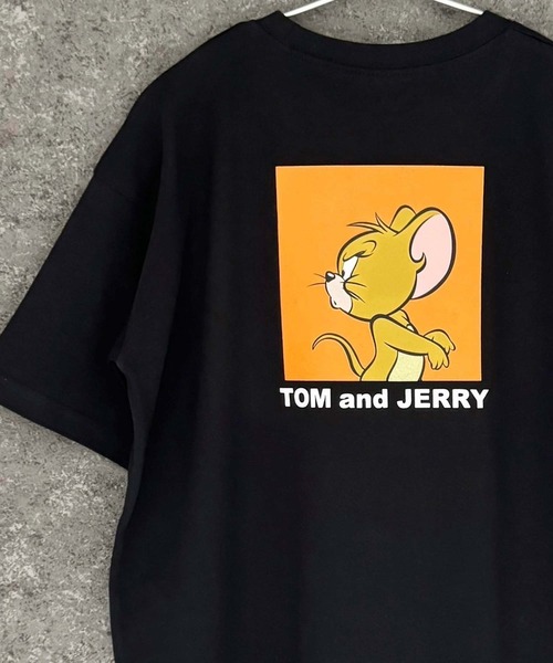Tom&Jerry(トムアンドジェリー)の「TOM&JERRY トム&ジェリー オーバーサイズ 半袖Tシャツ(Tシャツ/カットソー・メンズ・ダークグリーン/オレンジ/モカ/杢グレー/ホワイト系2/ホワイト系1/ホワイト系/オフホワイト/ネイビー/ネイビー系/ダークグリーン系/チャコール/グレー系/ブラック系/ベージュ/ブラック・L/M/XL)」の5枚目の写真
