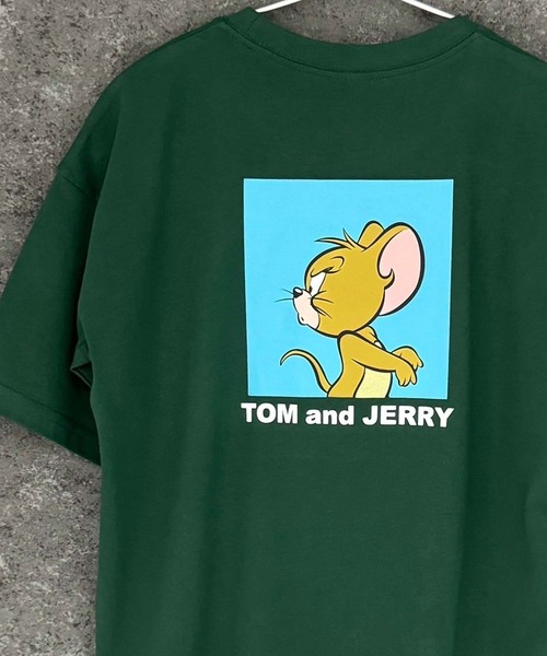 Tom&Jerry(トムアンドジェリー)の「TOM&JERRY トム&ジェリー オーバーサイズ 半袖Tシャツ(Tシャツ/カットソー・メンズ・ダークグリーン/オレンジ/モカ/杢グレー/ホワイト系2/ホワイト系1/ホワイト系/オフホワイト/ネイビー/ネイビー系/ダークグリーン系/チャコール/グレー系/ブラック系/ベージュ/ブラック・L/M/XL)」の12枚目の写真