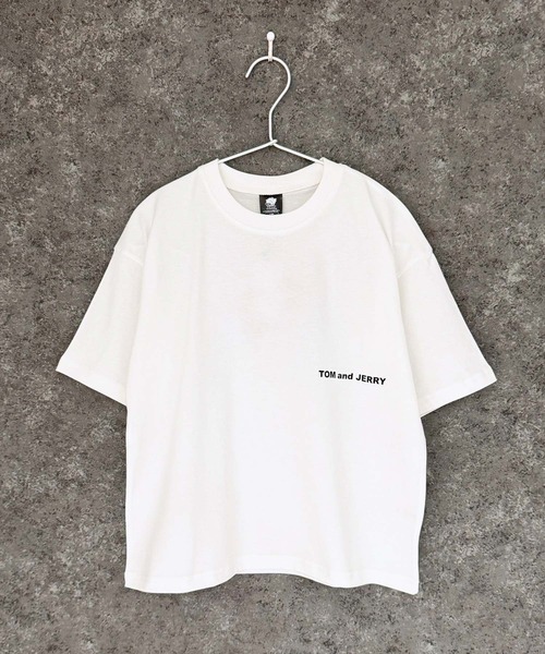 Tom&Jerry(トムアンドジェリー)の「TOM&JERRY トム&ジェリー オーバーサイズ 半袖Tシャツ(Tシャツ/カットソー・メンズ・ダークグリーン/オレンジ/モカ/杢グレー/ホワイト系2/ホワイト系1/ホワイト系/オフホワイト/ネイビー/ネイビー系/ダークグリーン系/チャコール/グレー系/ブラック系/ベージュ/ブラック・L/M/XL)」の17枚目の写真
