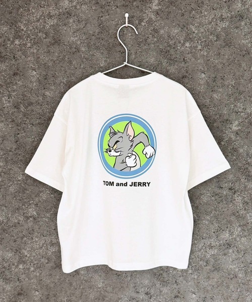 Tom&Jerry(トムアンドジェリー)の「TOM&JERRY トム&ジェリー オーバーサイズ 半袖Tシャツ(Tシャツ/カットソー・メンズ・ダークグリーン/オレンジ/モカ/杢グレー/ホワイト系2/ホワイト系1/ホワイト系/オフホワイト/ネイビー/ネイビー系/ダークグリーン系/チャコール/グレー系/ブラック系/ベージュ/ブラック・L/M/XL)」の20枚目の写真