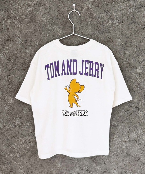 Tom&Jerry(トムアンドジェリー)の「TOM&JERRY トム&ジェリー オーバーサイズ 半袖Tシャツ(Tシャツ/カットソー・メンズ・ダークグリーン/オレンジ/モカ/杢グレー/ホワイト系2/ホワイト系1/ホワイト系/オフホワイト/ネイビー/ネイビー系/ダークグリーン系/チャコール/グレー系/ブラック系/ベージュ/ブラック・L/M/XL)」の22枚目の写真