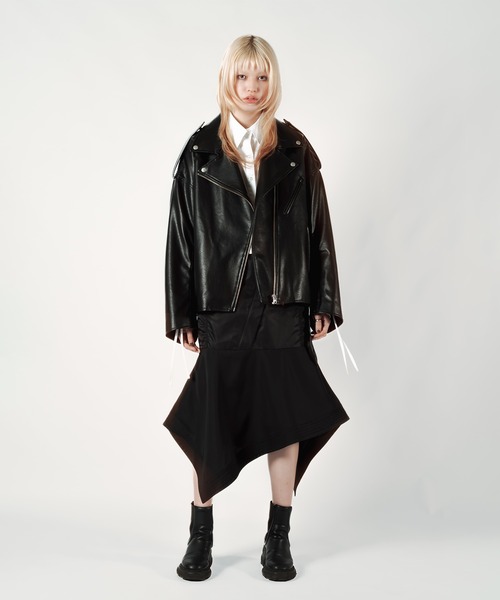 WIZZARD ブラックレザー ジャケット Wizzard 革ジャン ライダース ウィザード / OS RIDERS JACKET