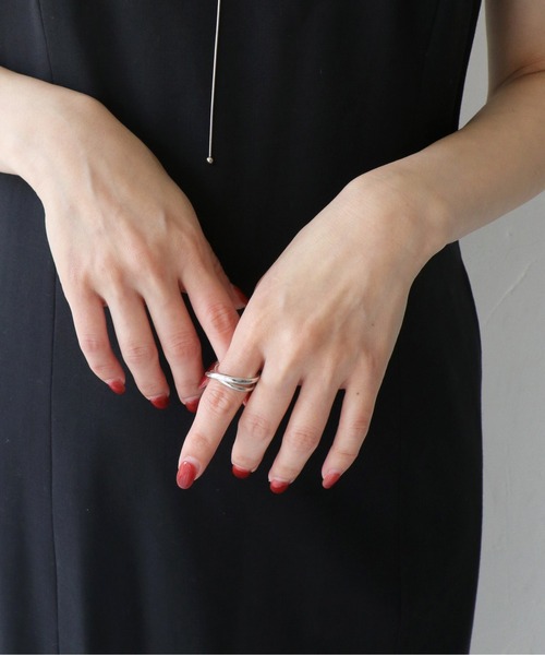 cheriella（シェリエラ）の「【cheriella】ランダムプランプダブルリング RANDOM PLUMP DOUBLE RING（リング・レディース・シルバー/ゴールド・FREE）」の3枚目の写真