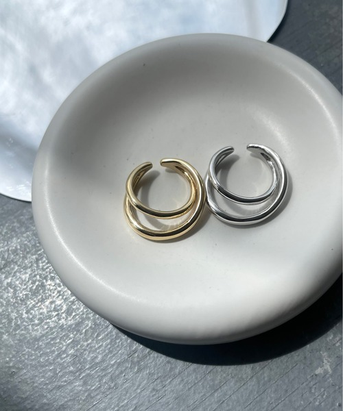cheriella（シェリエラ）の「【cheriella】ランダムプランプダブルリング RANDOM PLUMP DOUBLE RING（リング・レディース・シルバー/ゴールド・FREE）」の12枚目の写真