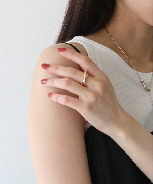 cheriella（シェリエラ）の「【cheriella】ランダムプランプダブルリング RANDOM PLUMP DOUBLE RING（リング・レディース・シルバー/ゴールド・FREE）」の16枚目の写真