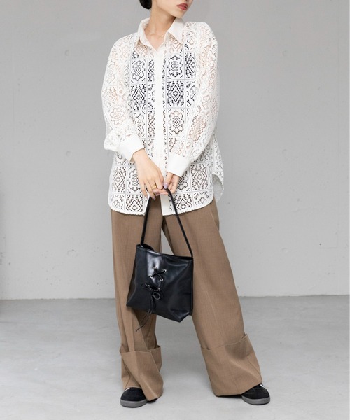 SETUP7(セットアップセブン)の「【SETUP7】リボンループショルダーバッグ KNF090(ショルダーバッグ・レディース・シルバー/ブラック/ホワイト・FREE)」の17枚目の写真