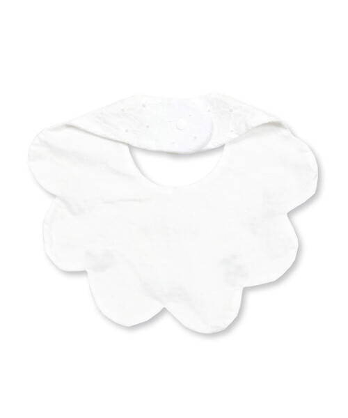 SLAP SLIP BABY（スラップスリップベビー）の「リボン付き裾スカラップレーススタイベビー（スタイ/よだれかけ・キッズ・ネイビー/ホワイト/ピンク・FREE）」の14枚目の写真