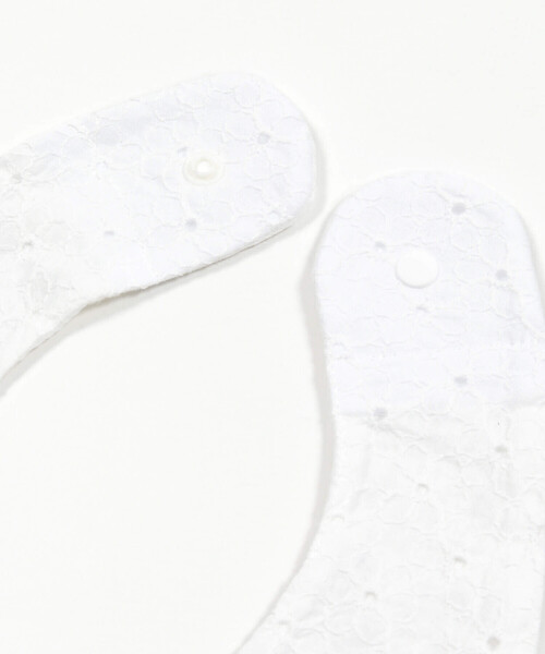 SLAP SLIP BABY（スラップスリップベビー）の「リボン付き裾スカラップレーススタイベビー（スタイ/よだれかけ・キッズ・ネイビー/ホワイト/ピンク・FREE）」の12枚目の写真