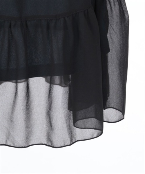 axes femme（アクシーズファム）の「チャイナ釦バイカラーワンピース（ワンピース・レディース・ブルーグリーン/ブラック/グレー・FREE）」の22枚目の写真