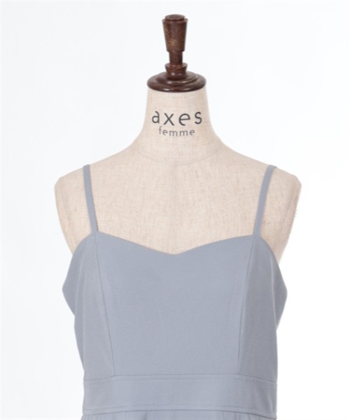 axes femme（アクシーズファム）の「チャイナ釦バイカラーワンピース（ワンピース・レディース・ブルーグリーン/ブラック/グレー・FREE）」の18枚目の写真