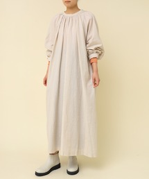 RNA-N（アールエヌエーエヌ）の「D1658 コットンリネンジャガードストライプワンピース（ワンピース）」