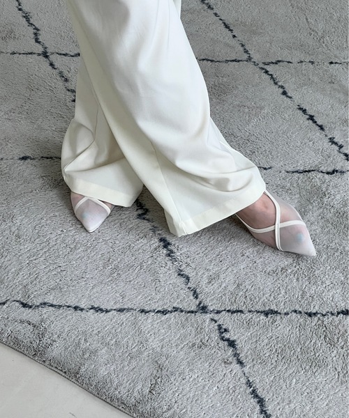 シースルーメッシュフラットシューズ（バレエシューズ）｜by muni:r（バイ ムニール）