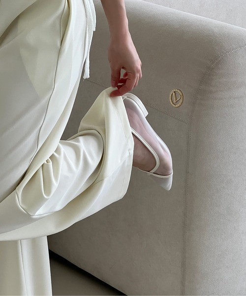 シースルーメッシュフラットシューズ（バレエシューズ）｜by muni:r（バイ ムニール）