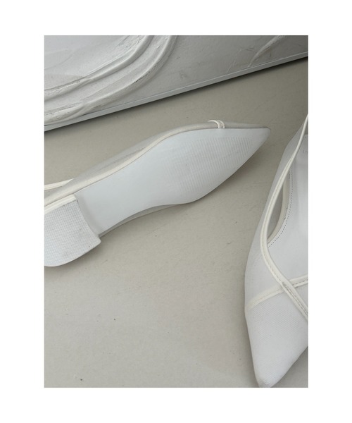 シースルーメッシュフラットシューズ（バレエシューズ）｜by muni:r（バイ ムニール）