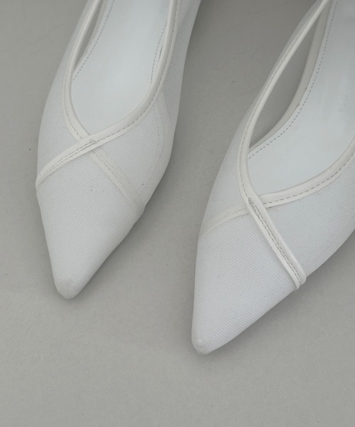 シースルーメッシュフラットシューズ（バレエシューズ）｜by muni:r（バイ ムニール）