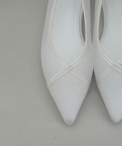 シースルーメッシュフラットシューズ（バレエシューズ）｜by muni:r（バイ ムニール）