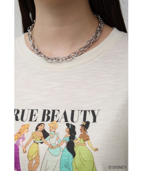 AZUL by moussy(アズールバイマウジー)の「JM プリンセスTシャツ(Tシャツ/カットソー・レディース・イエロー/オフホワイト・SMALL/MEDIUM)」の8枚目の写真