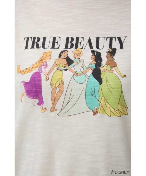 AZUL by moussy(アズールバイマウジー)の「JM プリンセスTシャツ(Tシャツ/カットソー・レディース・イエロー/オフホワイト・SMALL/MEDIUM)」の5枚目の写真