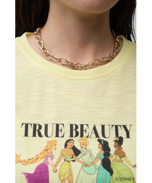 AZUL by moussy(アズールバイマウジー)の「JM プリンセスTシャツ(Tシャツ/カットソー・レディース・イエロー/オフホワイト・SMALL/MEDIUM)」の18枚目の写真
