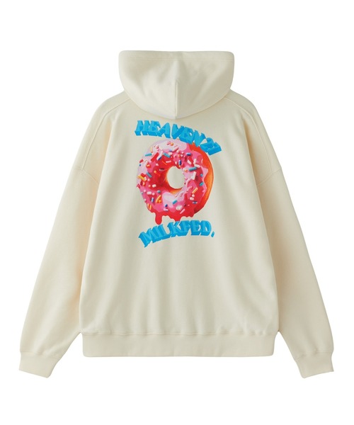 MILKFED.（ミルクフェド）の「DONUTS SWEAT HOODIE（パーカー・レディース・ブラック/ライトイエロー/オフホワイト・L/M）」の16枚目の写真