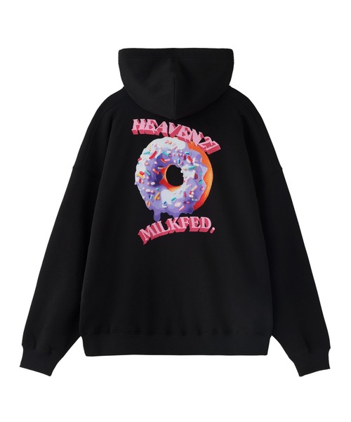 MILKFED.（ミルクフェド）の「DONUTS SWEAT HOODIE（パーカー・レディース・ブラック/ライトイエロー/オフホワイト・L/M）」の12枚目の写真