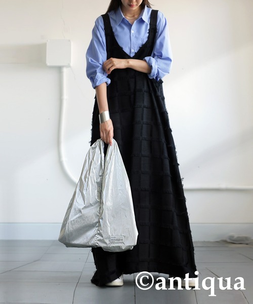antiqua（アンティカ）の「シルバートートバッグ（トートバッグ・レディース・シルバー・FREE）」の9枚目の写真