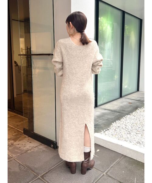 Ungrid(アングリッド)の「2Wayスリットニットワンピ-ス(ワンピース・レディース・ライトグレー/オレンジ/ベージュ・FREE)」の17枚目の写真