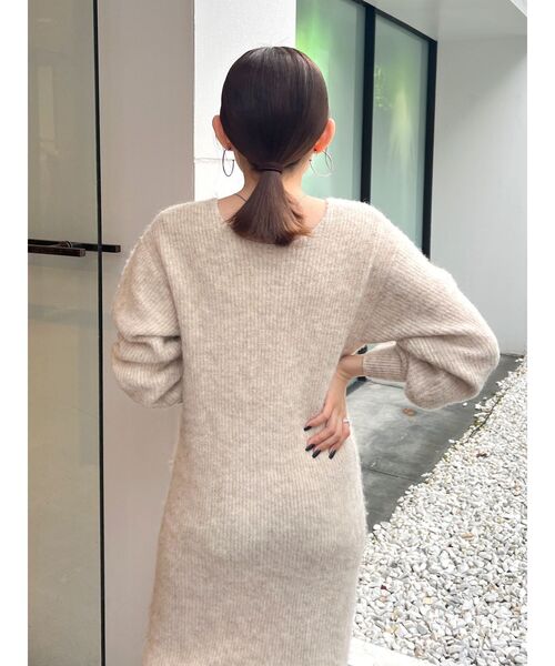 Ungrid(アングリッド)の「2Wayスリットニットワンピ-ス(ワンピース・レディース・ライトグレー/オレンジ/ベージュ・FREE)」の18枚目の写真