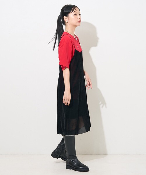 セール】センターハート刺繍Tシャツ（Tシャツ/カットソー