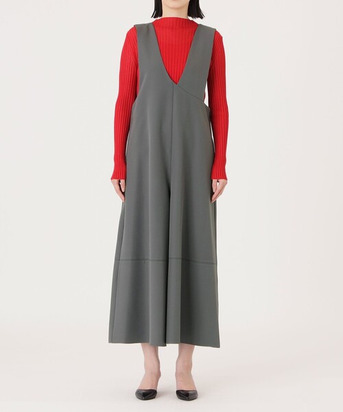 CAST:（キャストコロン）の「【着回し抜群】アシンメトリーオールインワン（ジャンパースカート・レディース・ブラック/グレー系その他2・S/M）」の15枚目の写真