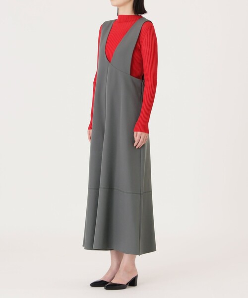 CAST:（キャストコロン）の「【着回し抜群】アシンメトリーオールインワン（ジャンパースカート・レディース・ブラック/グレー系その他2・S/M）」の14枚目の写真