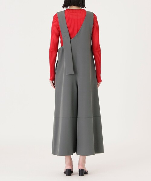 CAST:（キャストコロン）の「【着回し抜群】アシンメトリーオールインワン（ジャンパースカート・レディース・ブラック/グレー系その他2・S/M）」の13枚目の写真