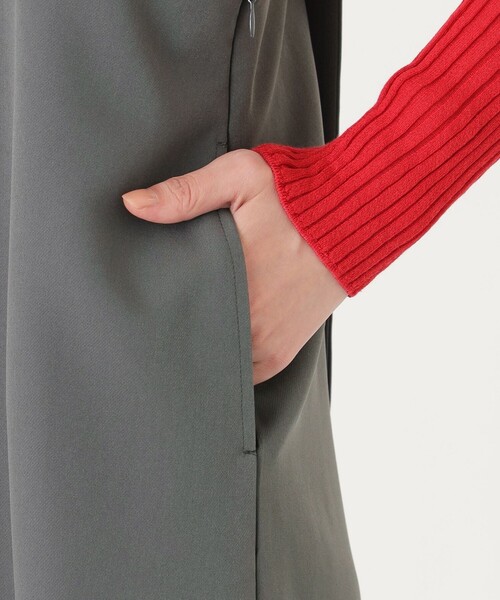 CAST:（キャストコロン）の「【着回し抜群】アシンメトリーオールインワン（ジャンパースカート・レディース・ブラック/グレー系その他2・S/M）」の12枚目の写真