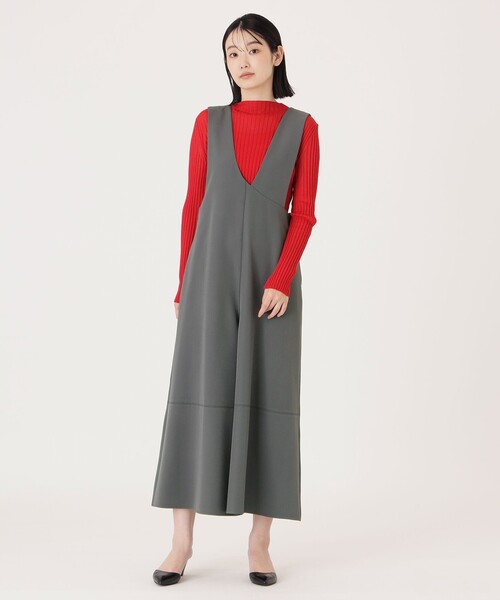 【着回し抜群】アシンメトリーオールインワン（ジャンパースカート）｜CAST:（キャスト コロン）