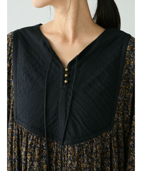 CRAFT STANDARD BOUTIQUE（クラフトスタンダードブティック）の「レーヨンキルト切替ワンピース　◆（ワンピース・レディース・ベージュ/ネイビー/その他14・FREE）」の9枚目の写真