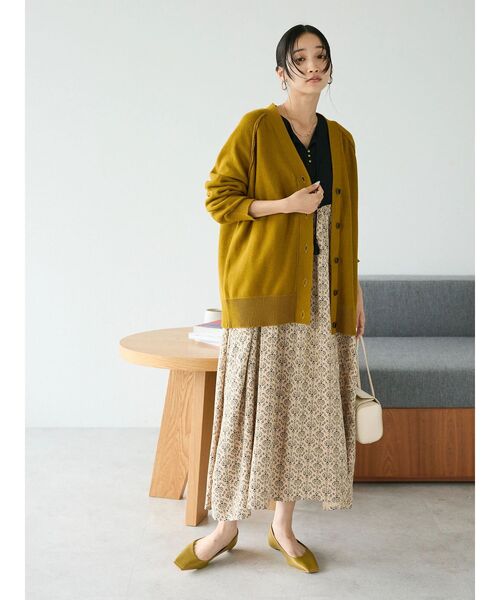 CRAFT STANDARD BOUTIQUE（クラフトスタンダードブティック）の「レーヨンキルト切替ワンピース　◆（ワンピース・レディース・ベージュ/ネイビー/その他14・FREE）」の20枚目の写真