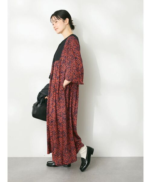 CRAFT STANDARD BOUTIQUE（クラフトスタンダードブティック）の「レーヨンキルト切替ワンピース　◆（ワンピース・レディース・ベージュ/ネイビー/その他14・FREE）」の22枚目の写真