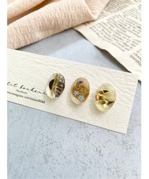 【PetitBonheur】つぶつぶ三姉妹ピアス(MA)