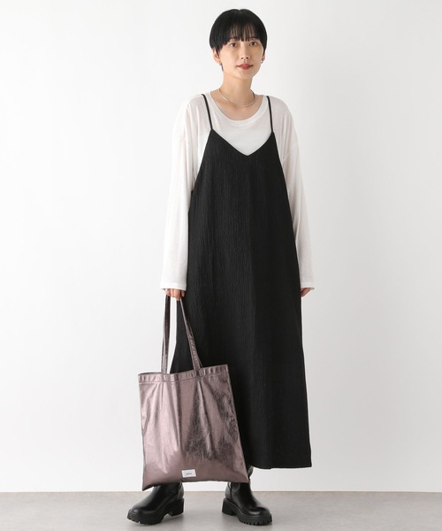 LEPSIM(レプシィム)の「アソートキャミワンピース 135246(ワンピース・レディース・ブラック/ブラウン系その他/アイボリー/ブラック系その他・FREE)」の9枚目の写真