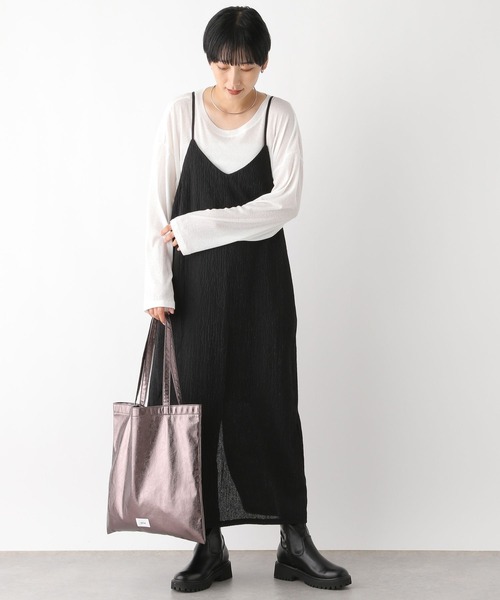 LEPSIM(レプシィム)の「アソートキャミワンピース 135246(ワンピース・レディース・ブラック/ブラウン系その他/アイボリー/ブラック系その他・FREE)」の8枚目の写真