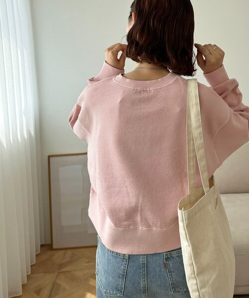 DISCOAT（ディスコート）の「【WEB限定】ショート丈カラースウェット（Tシャツ/カットソー・レディース・グレー/ピンク/ライム/ライトグレー/ブラウン/ホワイト系その他/ネイビー/ベージュ/オリーブ/ブラック/チャコールグレー/モカ・FREE）」の17枚目の写真